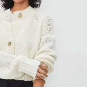 Everlane Lofty Knit Cardigan in Snow (M)